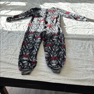 Star Wars Kids Onesie Pajama - Black, Gray, and Red Design